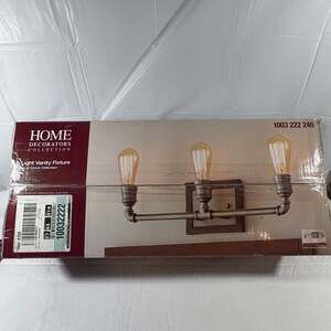 Home Decorators Collection Palermo Grove 3-light Antique Nickel Vanity Light